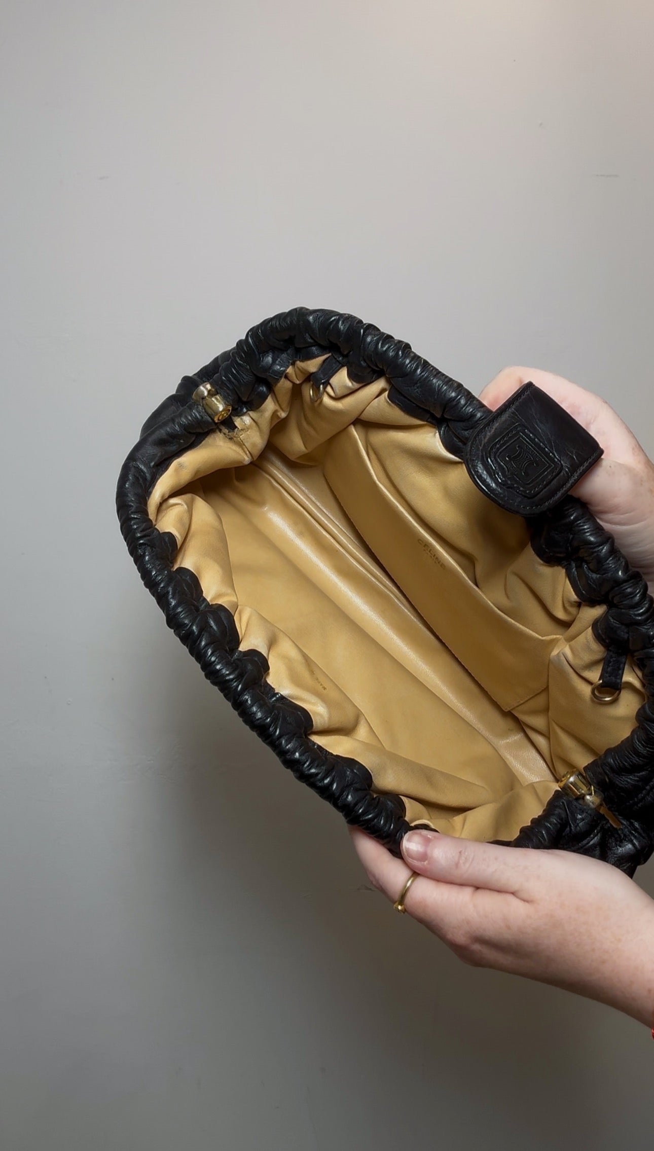 Celine Vintage Leather Clutch