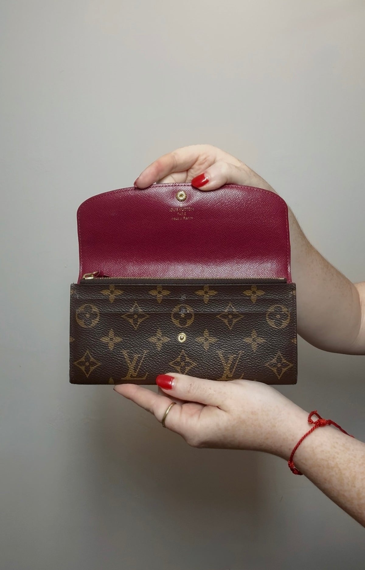 Louis Vuitton "Emillie" Canvas Print Wallet