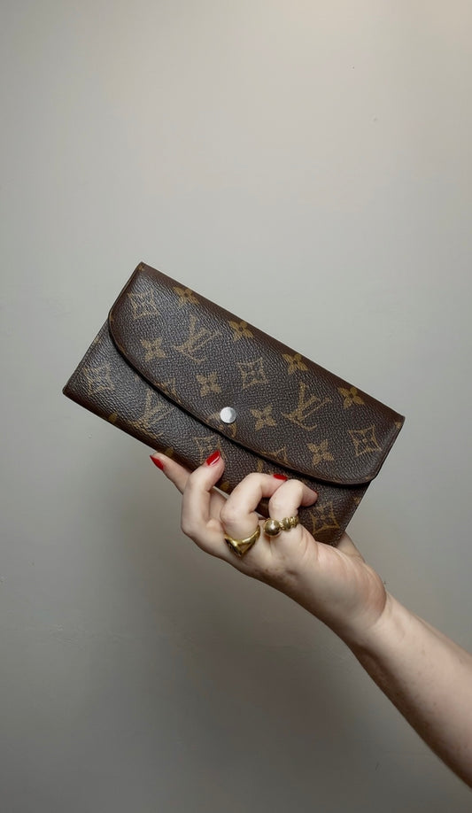 Louis Vuitton "Emillie" Canvas Print Wallet