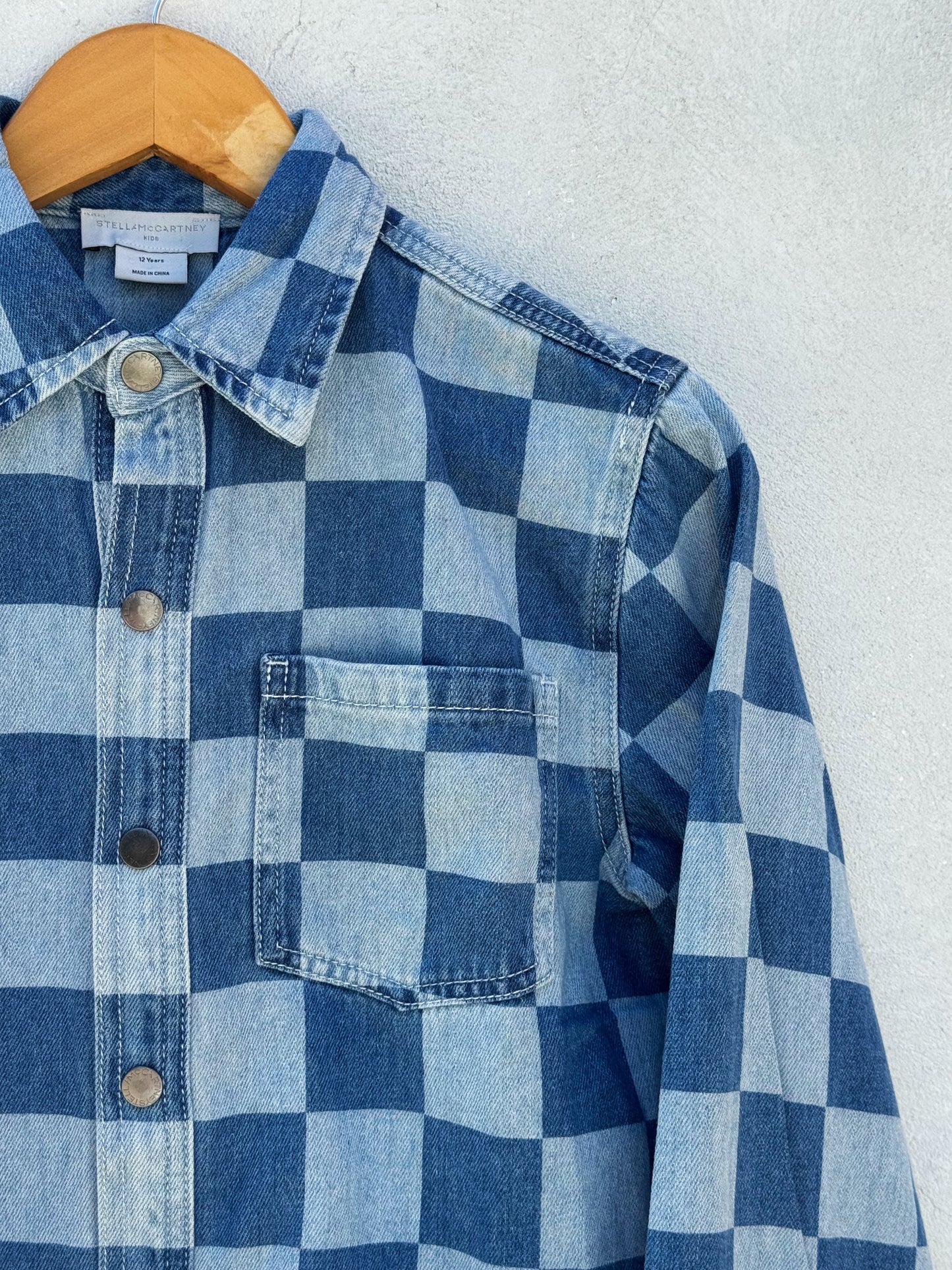 Stella McCartney Checkered Denim Shirt/Shacket