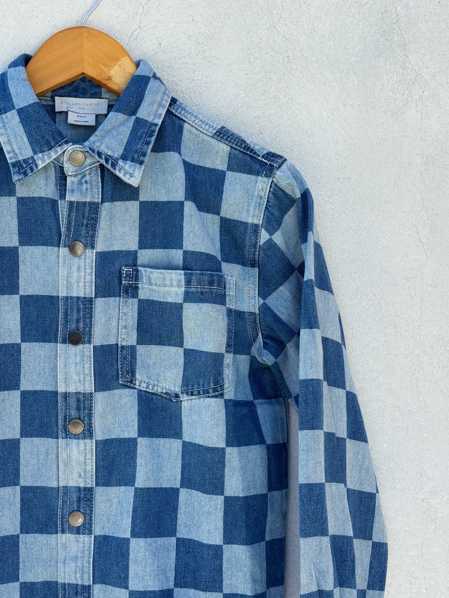 Stella McCartney Checkered Denim Shirt/Shacket