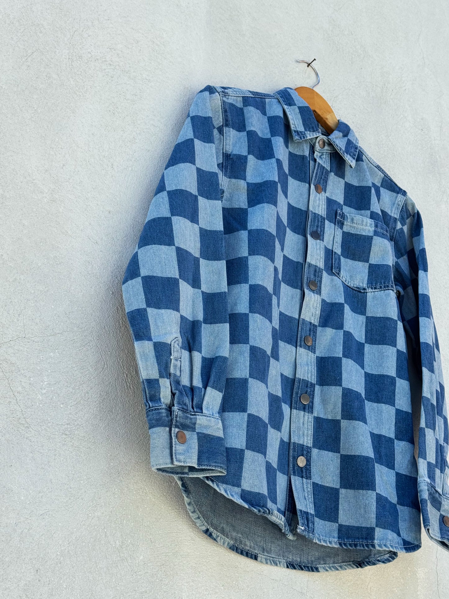 Stella McCartney Checkered Denim Shirt/Shacket