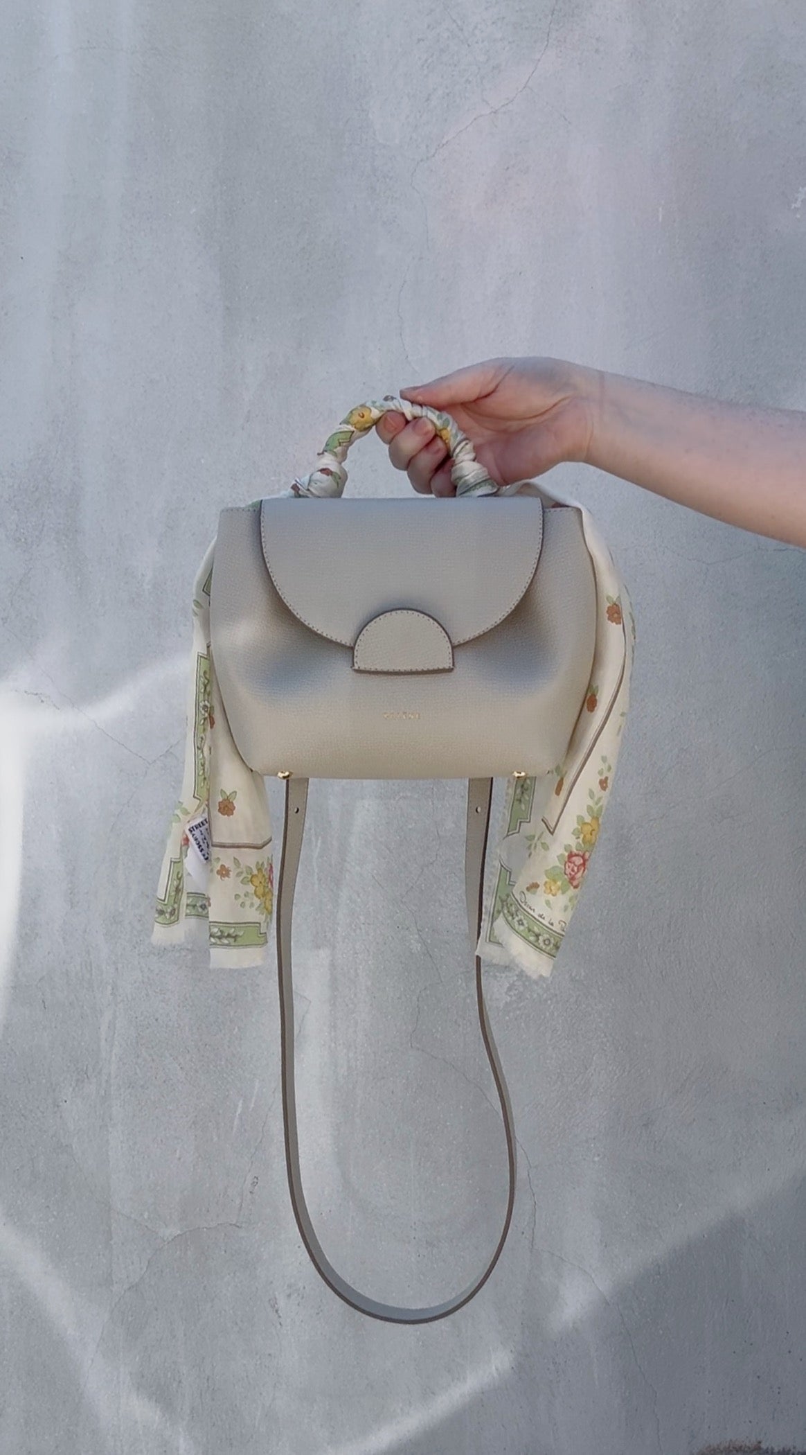 Polène Numéro Un Off-White Leather Handbag